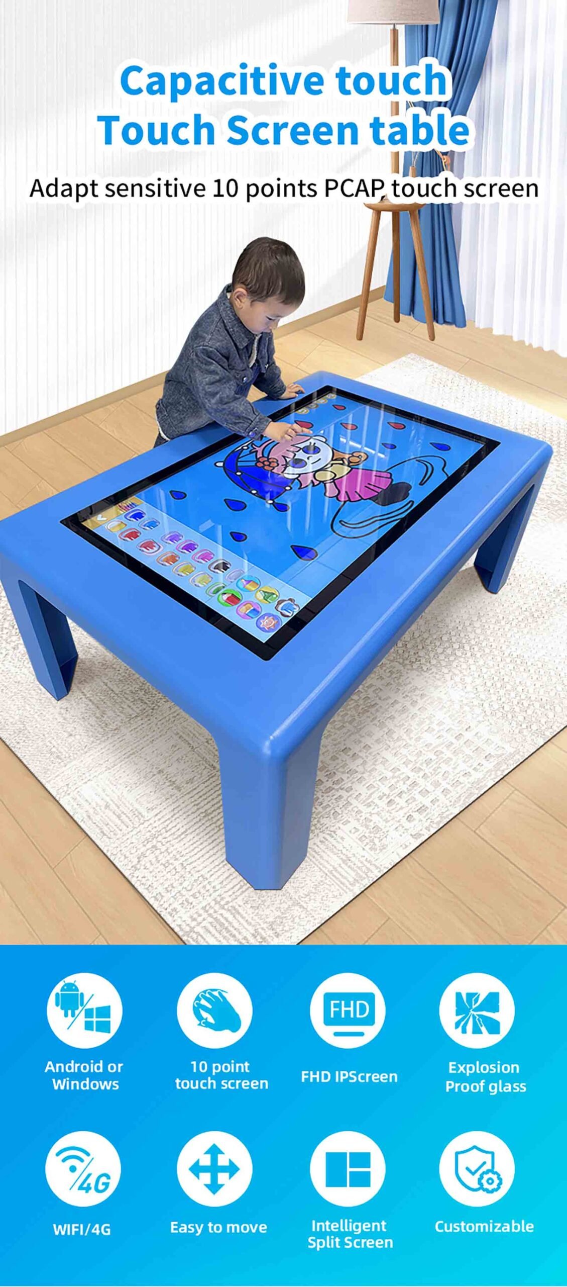 Interactive Kids Touch Screen Table for Education & Entertainment for ...