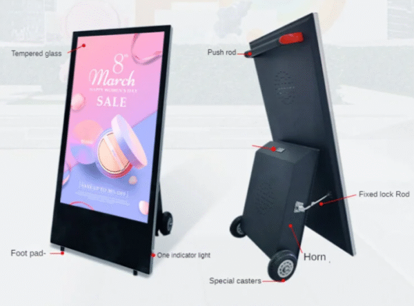 High-brightness digital window display.