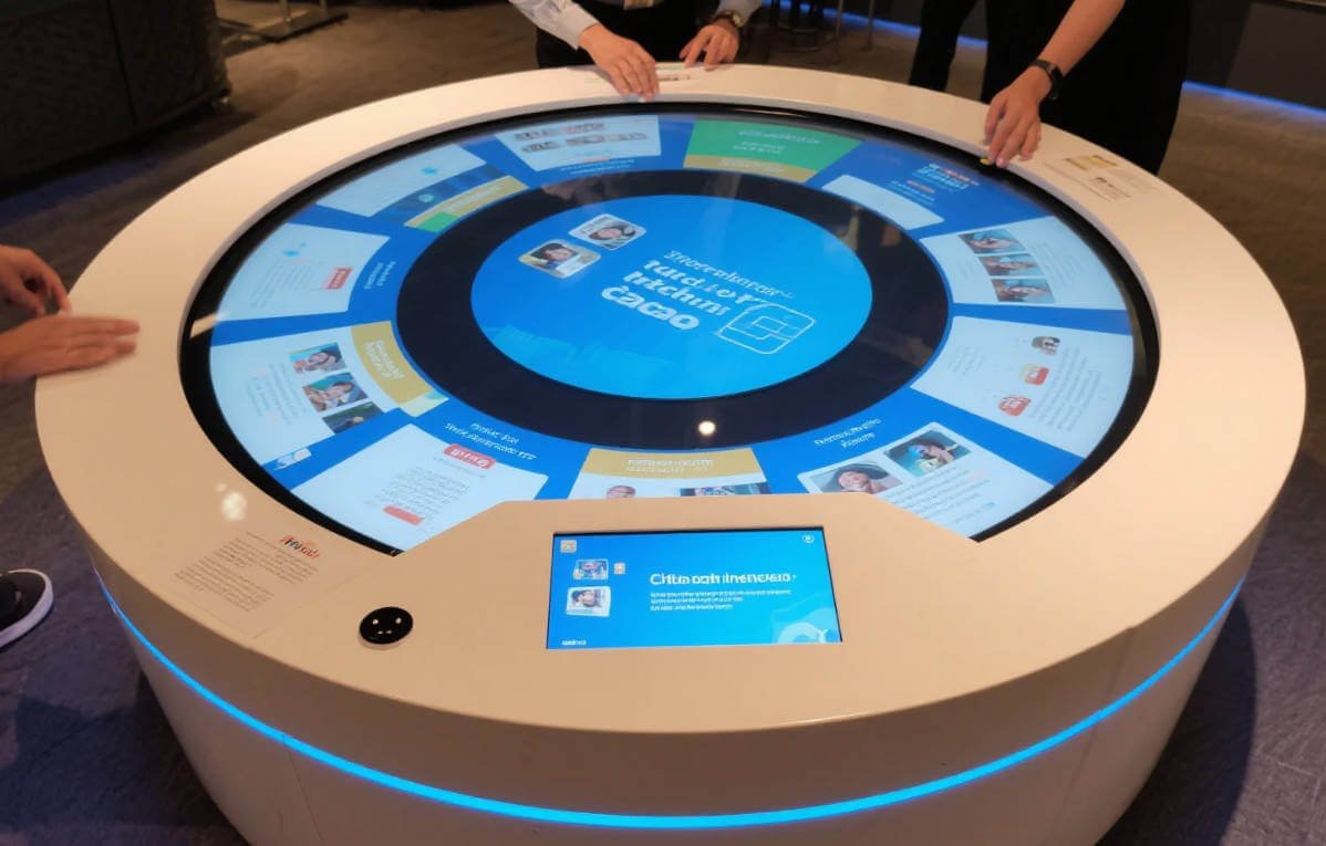 Benefits of a Circular Touch Table Interactive | Svdisplay.com