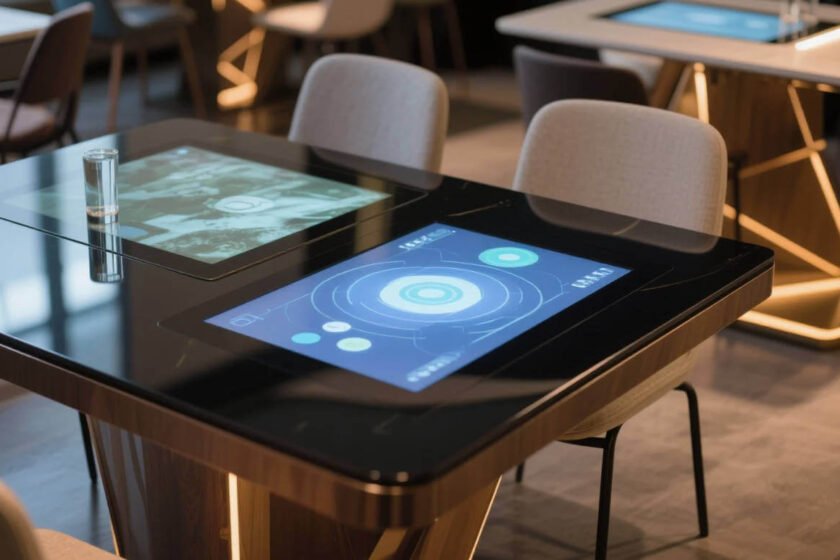 Waterproof touchscreen display table 2