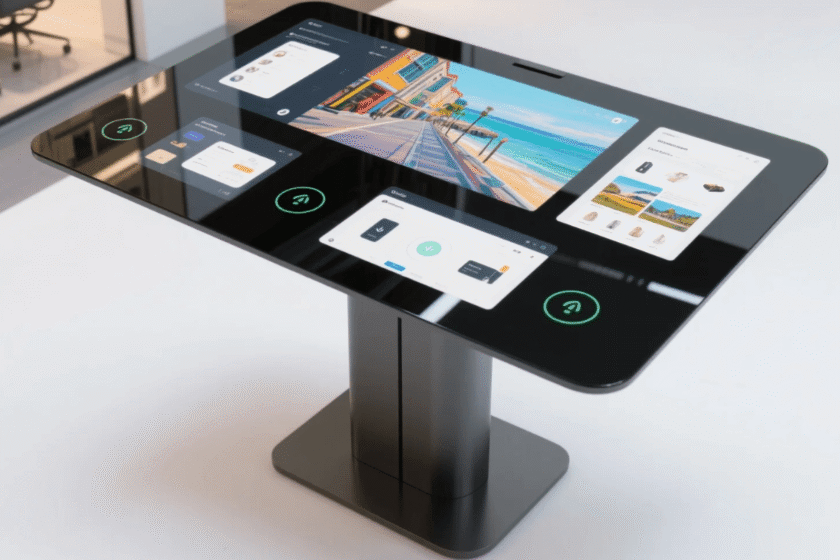 Dual display interactive kiosk_1
