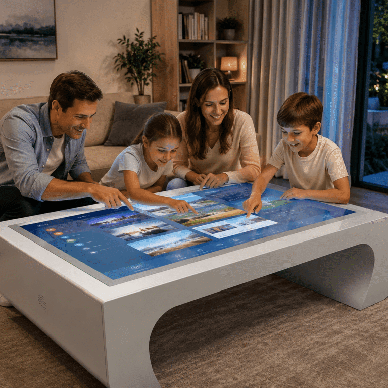 interactive screen table